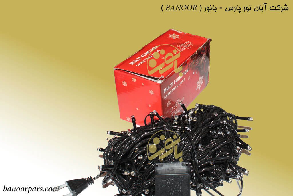 خرید ریسه ال ای دی سوزنی ارزان سیم مشکی آفتابی 320 LED