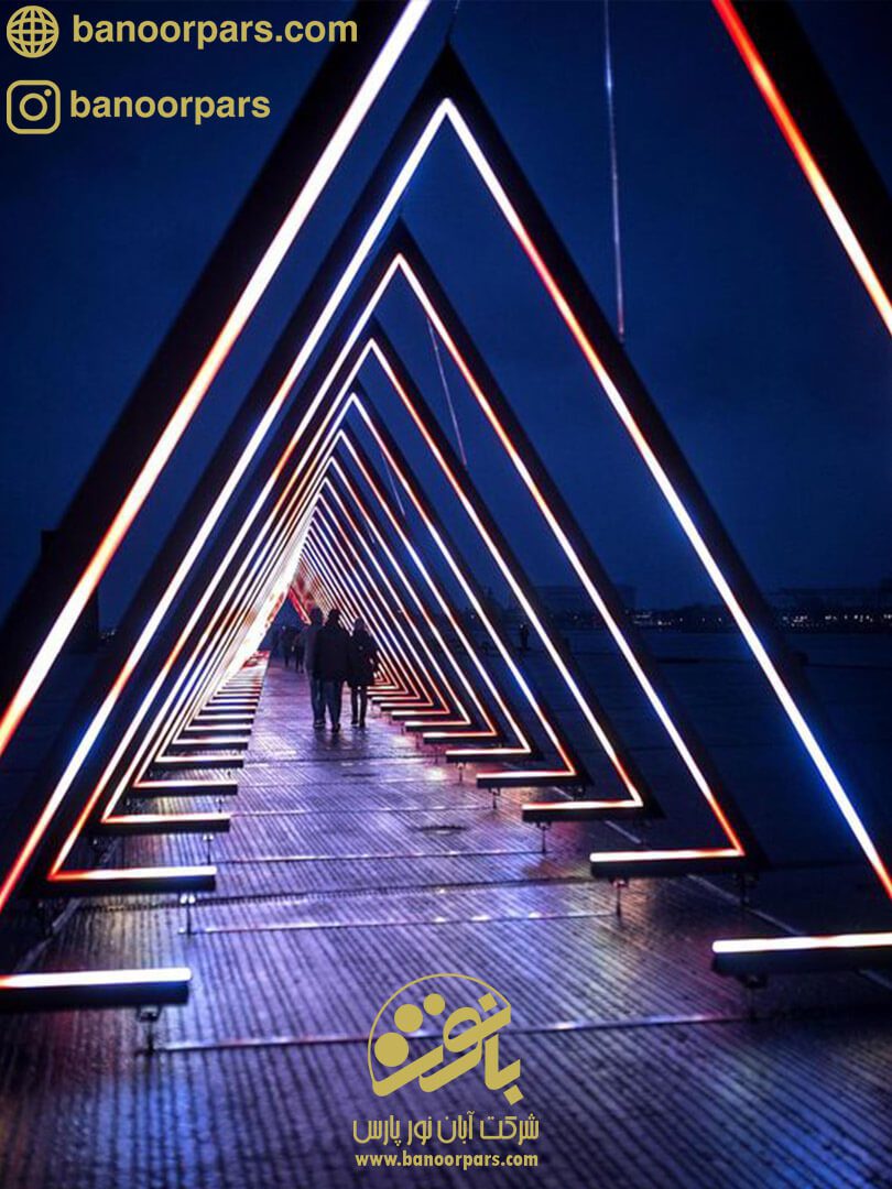 تونل نور موزیکال فول کالر آدرس پذیر ریتمی