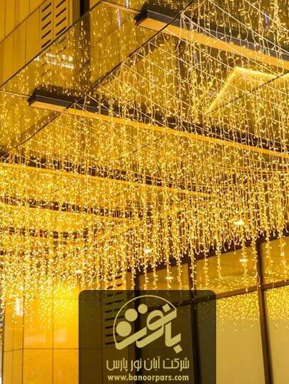 نورپردازی زیر سقف تراس