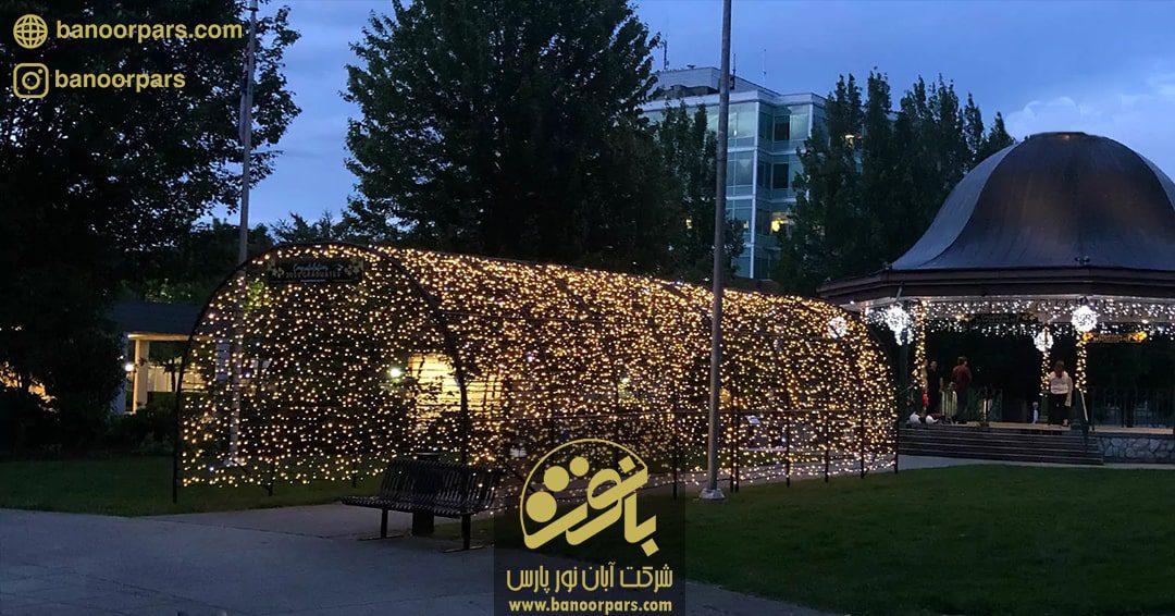 اجرای تونل نور کوچک و جذاب داخل ویلا رنگ کلاسیک آفتابی به صورت سقف هلال