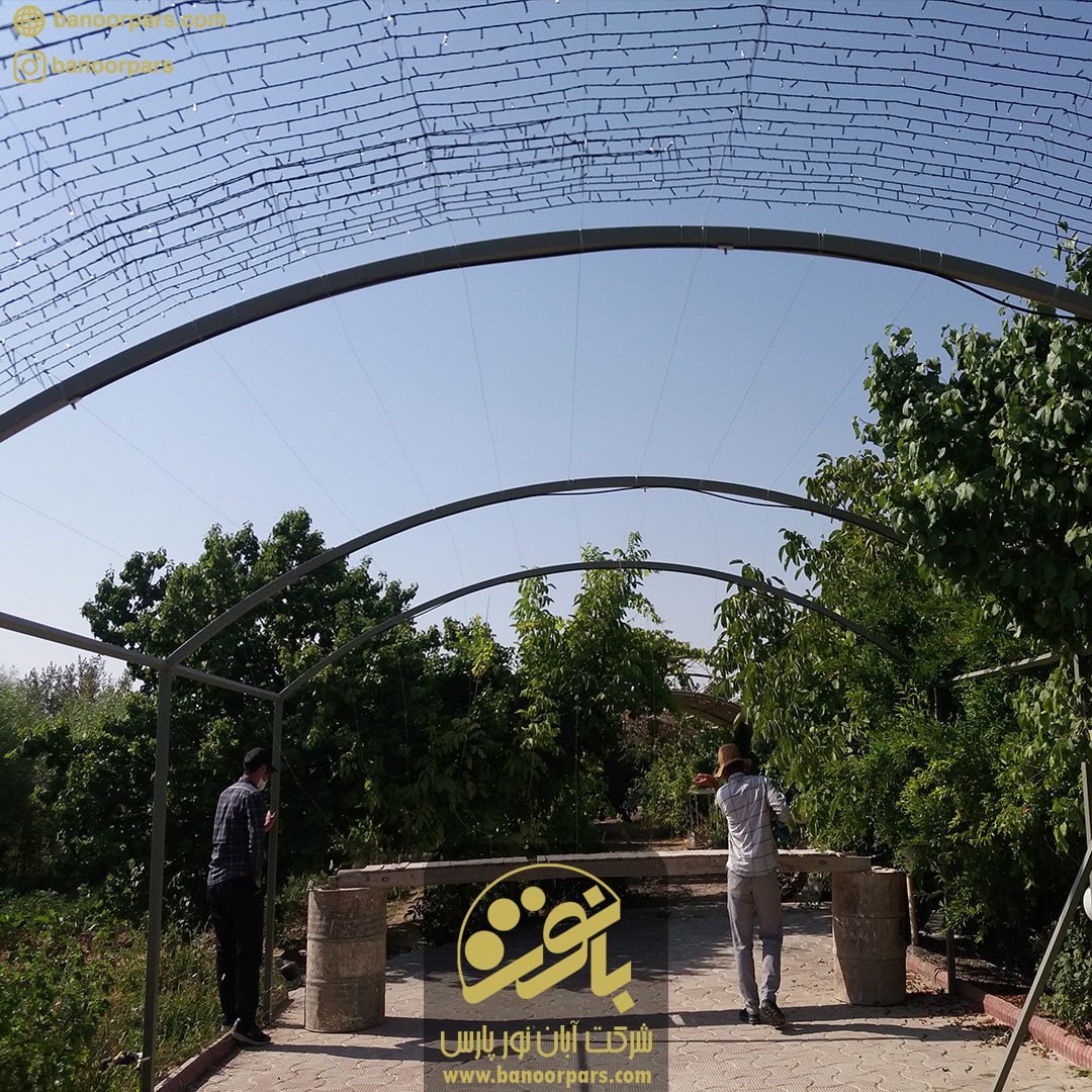 مراحل اجرای تونل نور با استفاده از ریسه ال ای دی سوزنی چینی