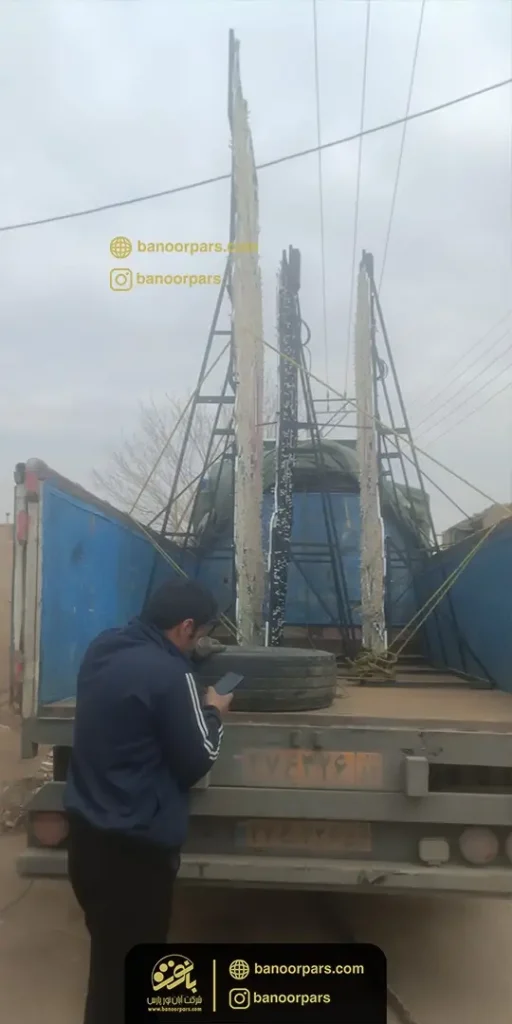 ساخت المان نوری نقشه ایران در اصفهان و ارسال به سراسر کشور